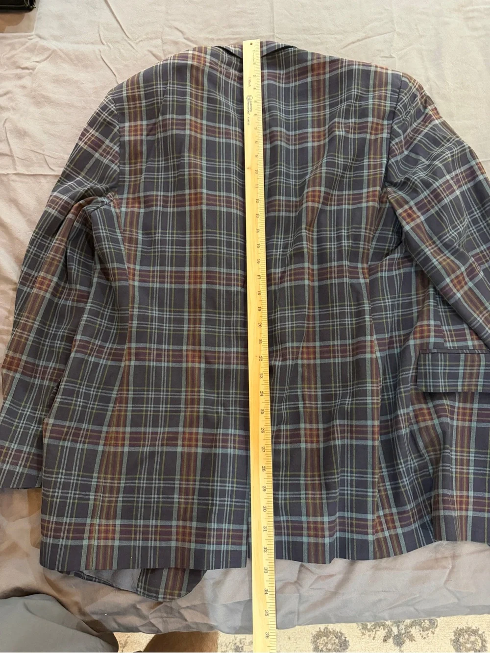Brooks Brothers Brown & Blue Plaid Sport Coat